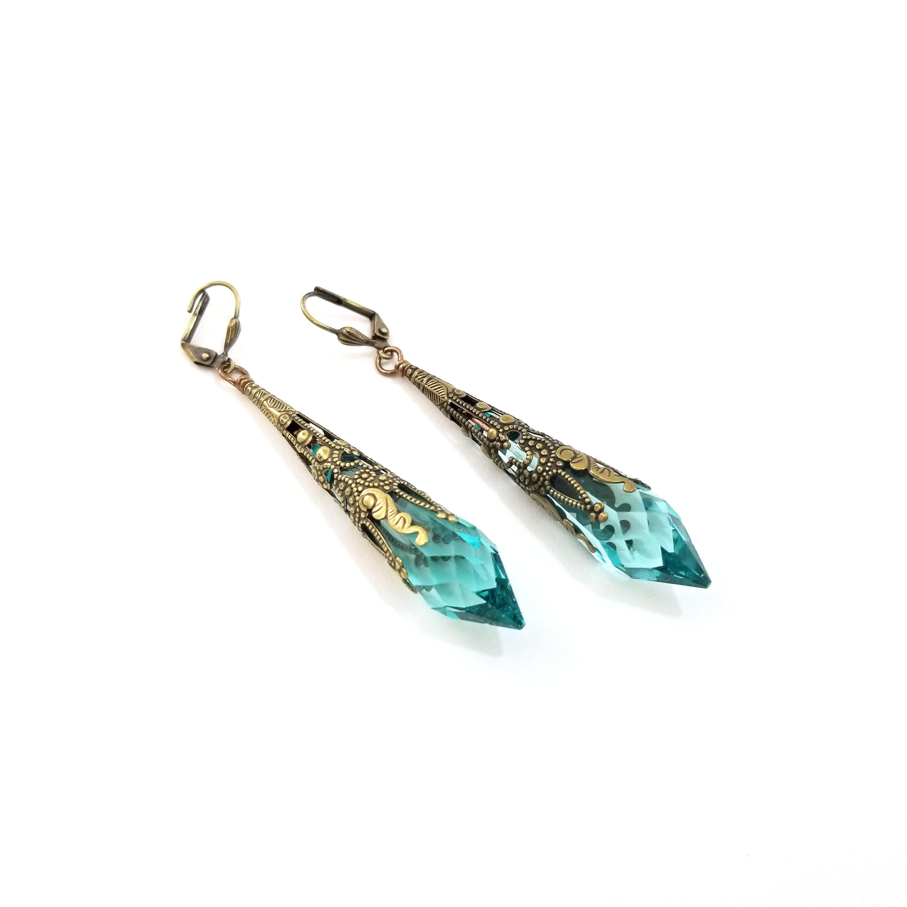 Drops of Joy Earrings- Aqua