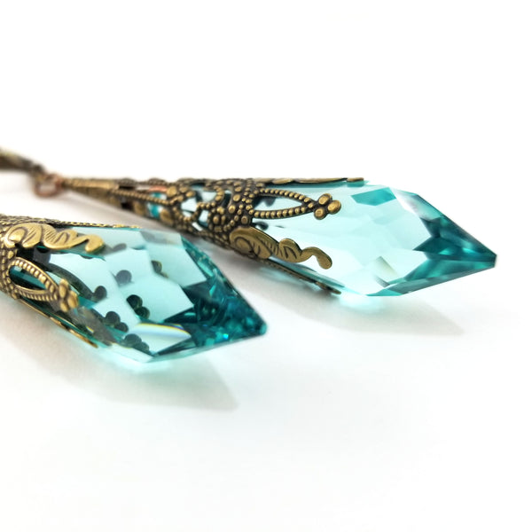 Drops of Joy Earrings- Aqua