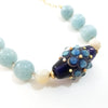 Lamp-work Glass and Natural Stone Necklace