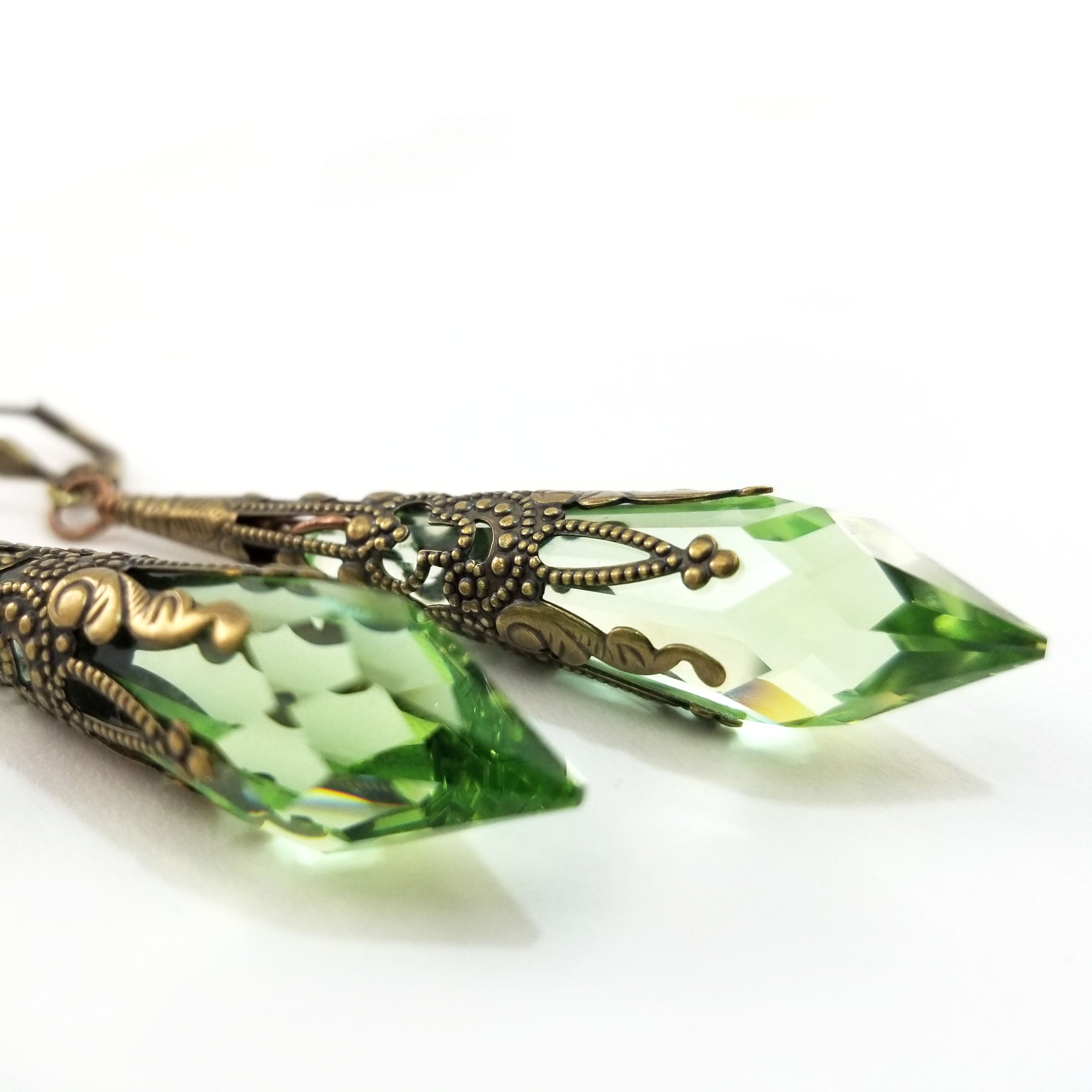Drops of Joy Earrings- Spring Green