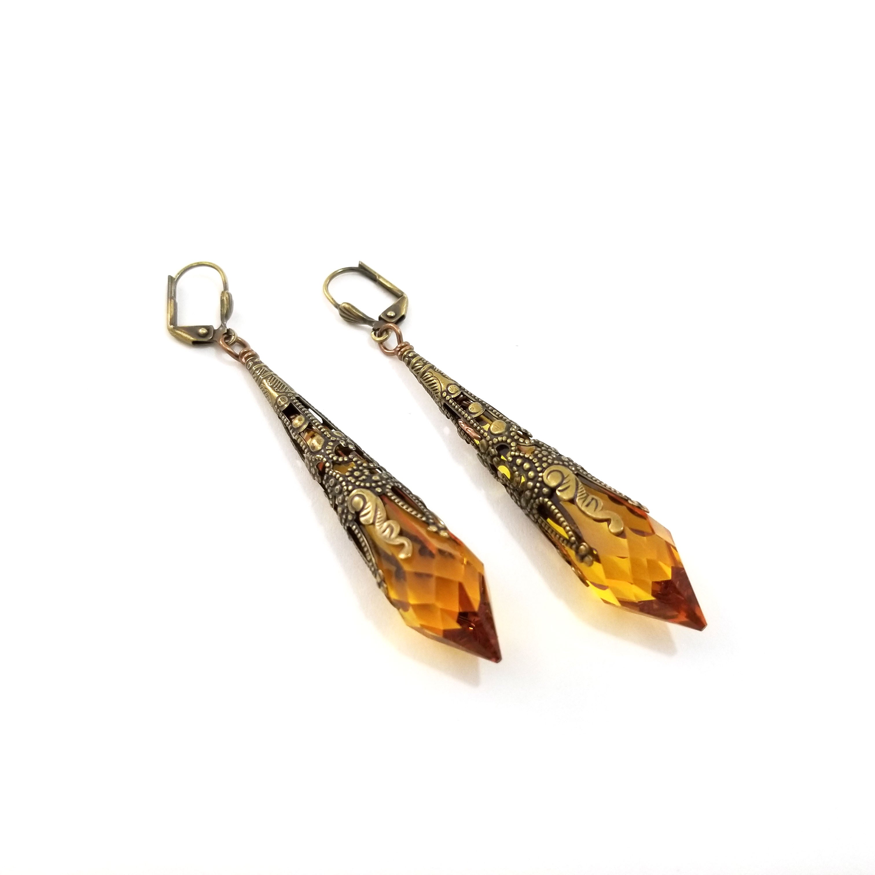 Drops of Joy Earrings- Honey