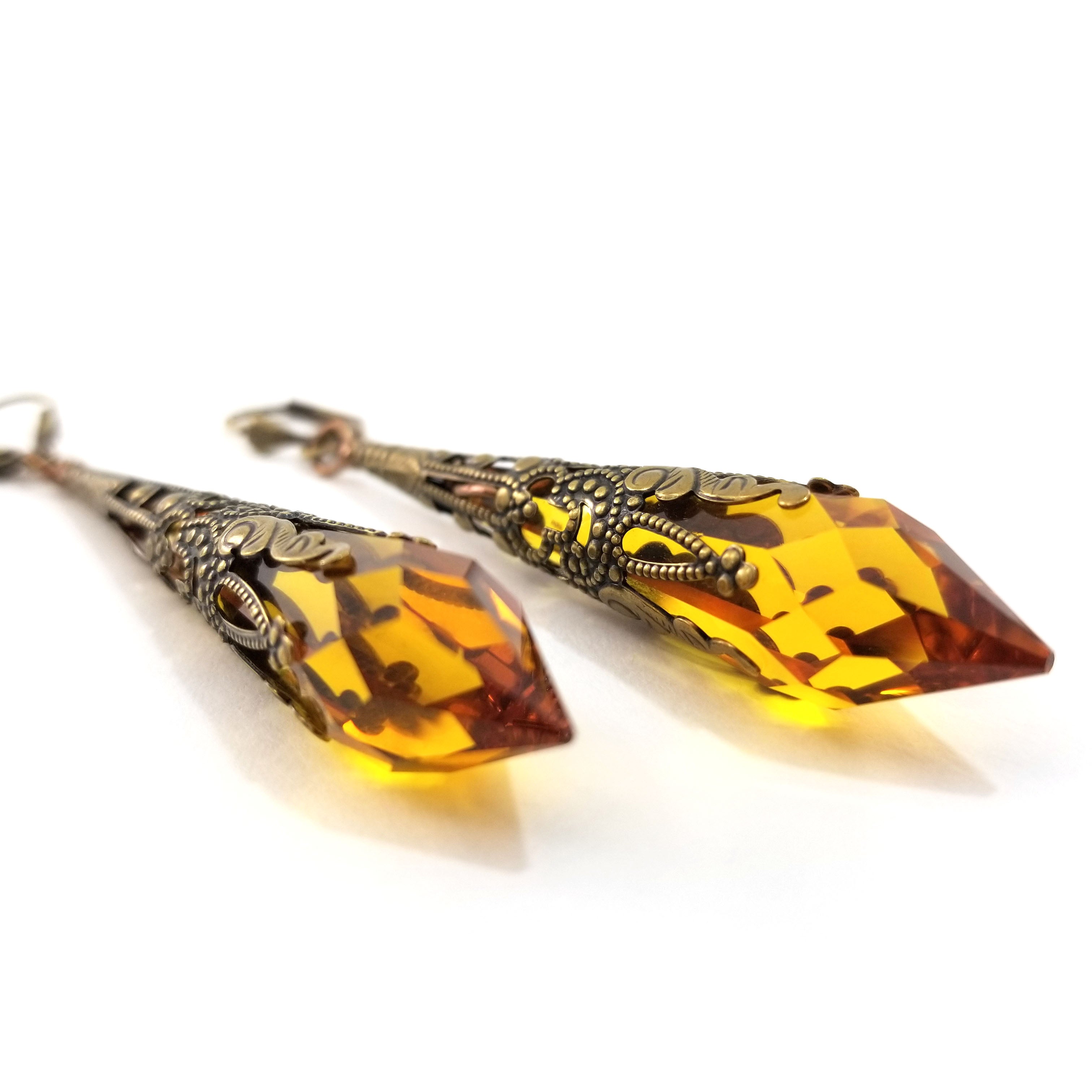 Drops of Joy Earrings- Honey