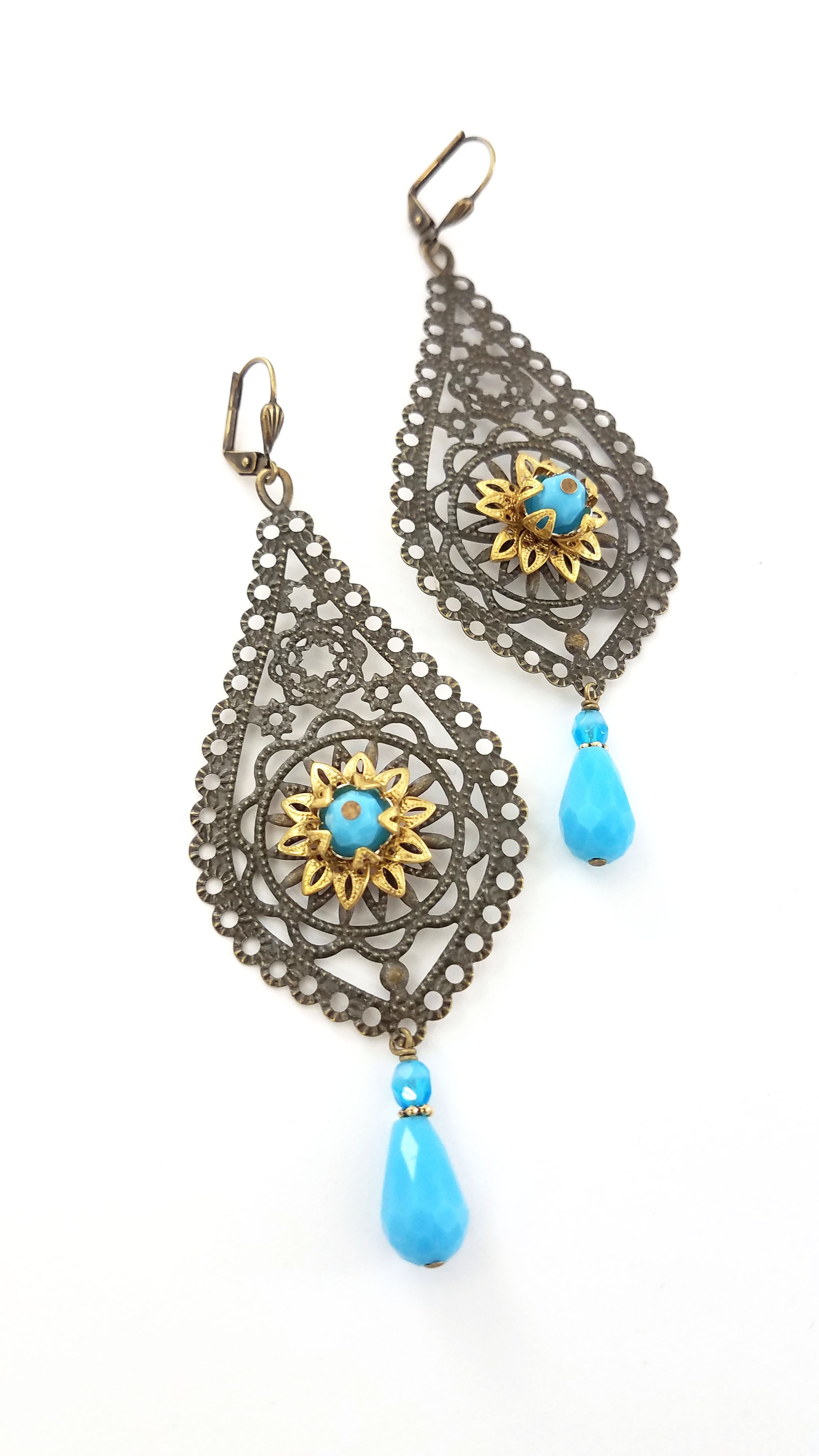 Turquoise Sheba Earring