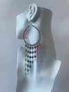 Chartreuse & Salmon Earrings