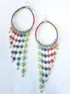 Chartreuse & Salmon Earrings