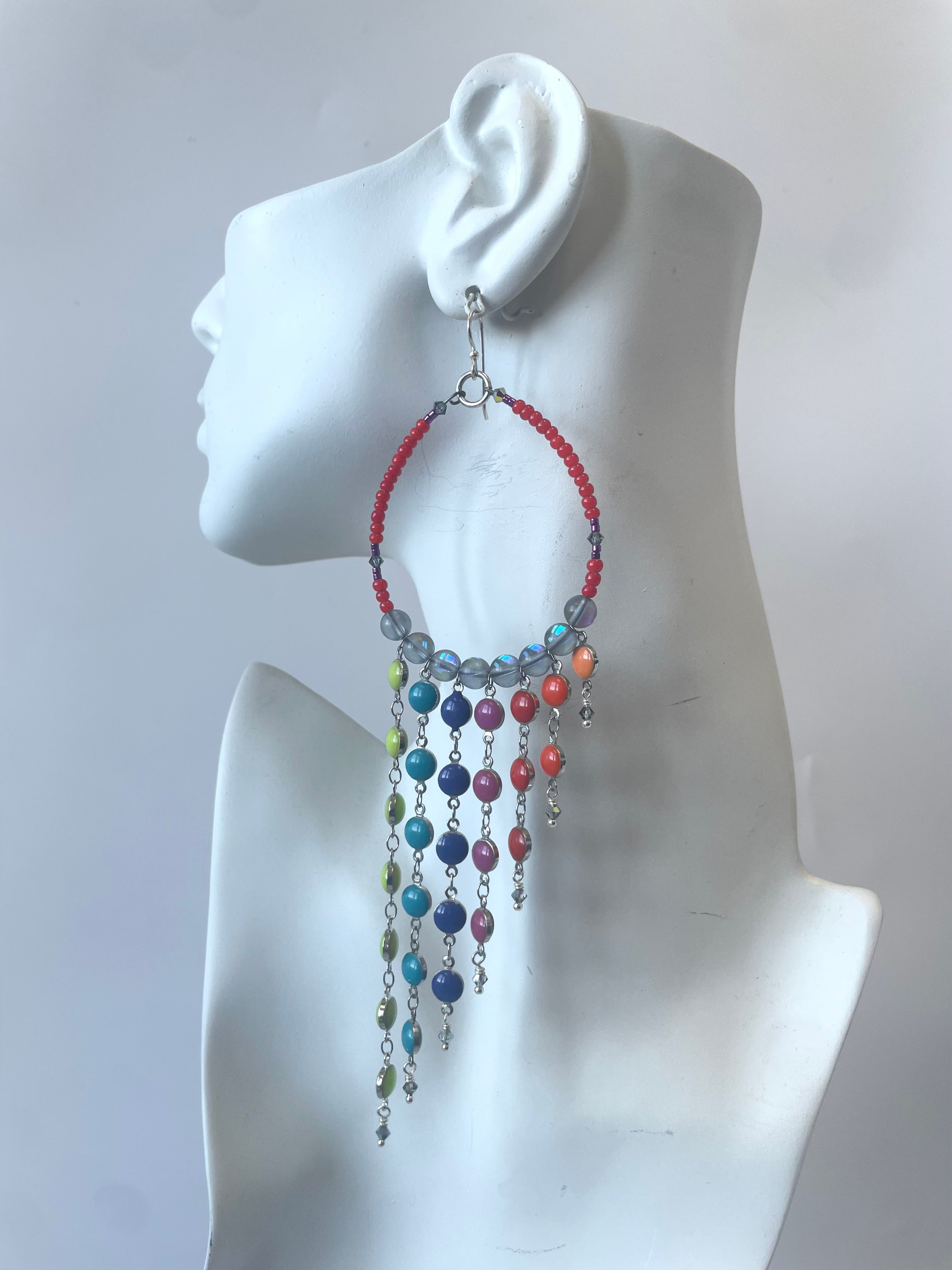 Rainbow Chandelier Earrings