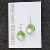 Spring Green Moon Earings