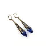 Drops of Joy Earrings- Cobalt Blue
