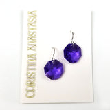 Purple Moon Earrings
