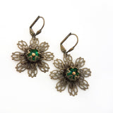Petite Green Mucha Earrings