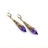 Drops of Joy Earrings- Purple