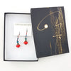 Crimson and Teal Nomad Earrings