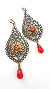 Crimson Sheba Earring