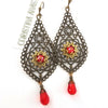 Crimson Sheba Earring